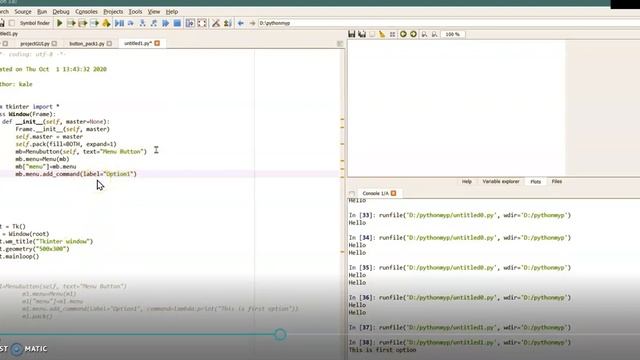 Lecture 4 Adding Menu - Developing GUI in Python смотреть онлайн