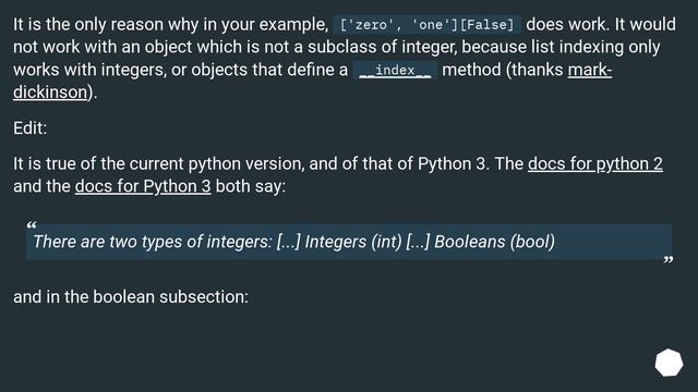 Is False == 0 and True == 1 an implementation detail or is it guaranteed by the language? смотреть онлайн
