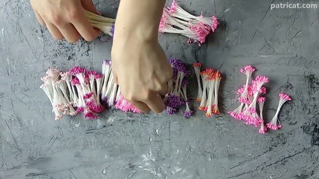 Тайские реалистичные тычинки для цветов в ассортименте/thai flowers stamens смотреть онлайн