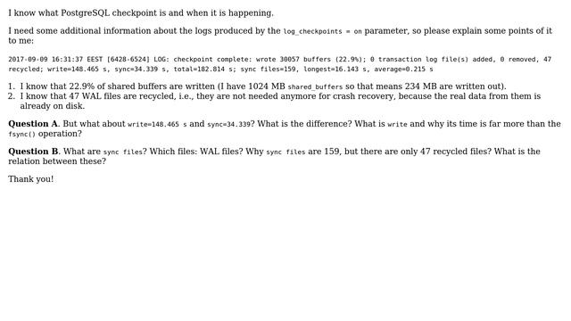 Databases: PostgreSQL checkpoint log explained (2 Solutions!!) смотреть онлайн