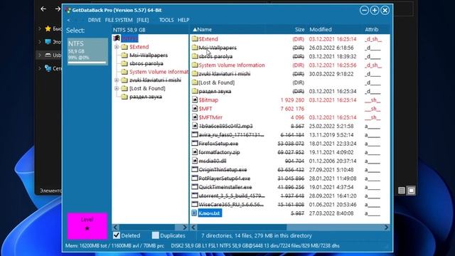 Как восстановить удалённые файлы программой GetDataBack Pro смотреть онлайн
