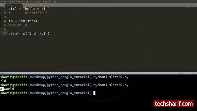 Bangla Python Tutorial - 08.12 - String Slice Advance смотреть онлайн