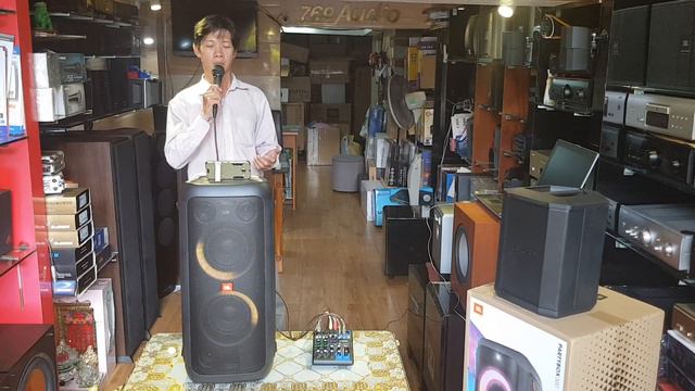 Khách test tân cổ loa JBL PartyBox 300 với mixer Yamaha MG06X tại 769audio смотреть онлайн