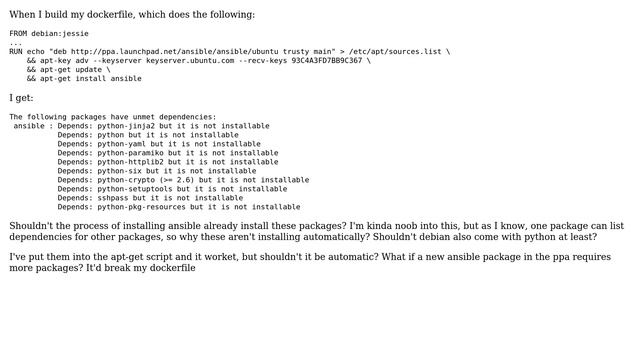 Ubuntu: Ansible from ppa won't install python-related packages (2 Solutions!!) смотреть онлайн