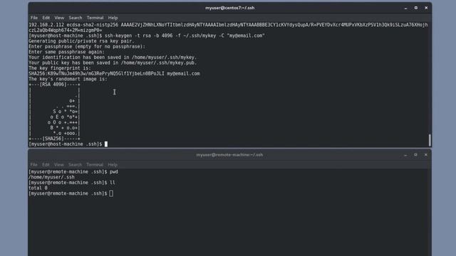 SSH - Copy public key to remote server смотреть онлайн