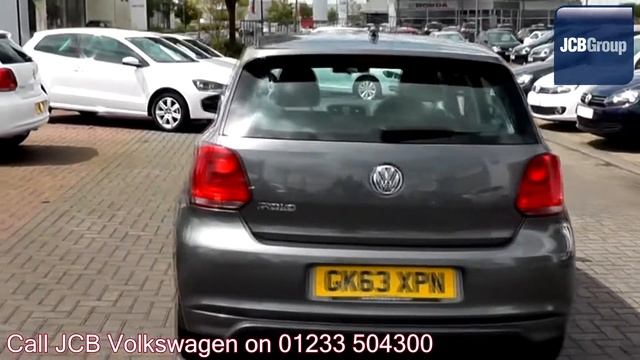 2013 Volkswagen Polo Hatch S 1.2l Nimbus Grey Metallic GK63XPN for sale at JCB VW Ashford смотреть онлайн