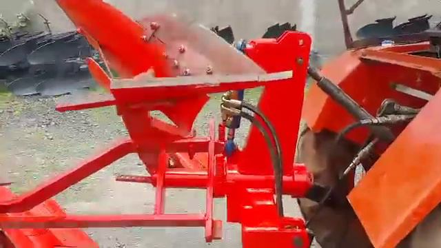 Hydraulic reversible plough nagar 2 plus 2 for tractor single cylinder смотреть онлайн