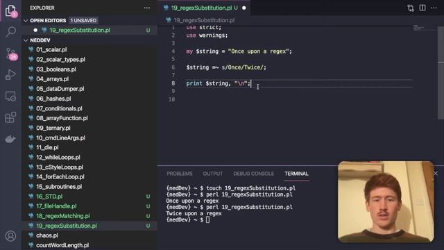 perl5 #21: REGEX SUBSTITUTION // How to use Regex Substitution in perl смотреть онлайн