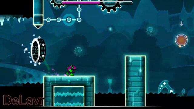 Очень красивый уровень в Geometry Dash смотреть онлайн