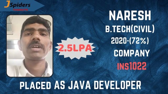 JSpiders Hyderabad Punjagutta | Student Testimonial | Java Developer смотреть онлайн