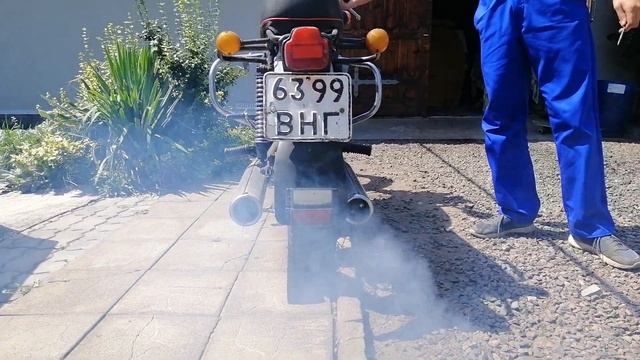 Запуск Яви, после простоя. Jawa 350 /634-7-02, 1981 р. смотреть онлайн