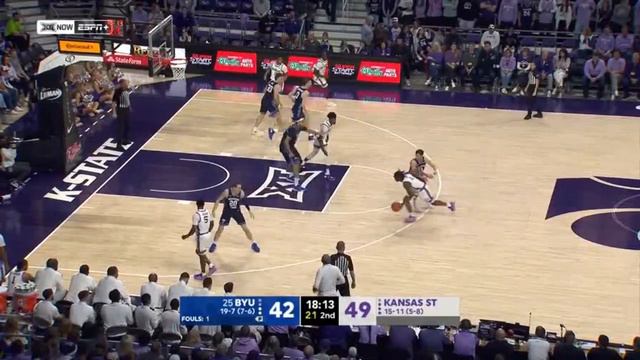 #25 BYU vs Kansas State Highlights | NCAA Men's Basketball | 2024 College Basketball смотреть онлайн