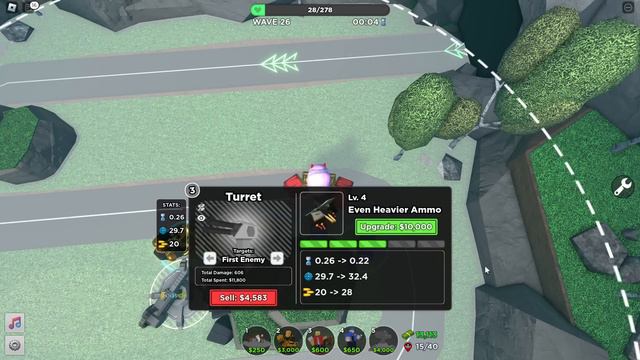 TDS Solo Fallen with BUFFED Turret and Golden Minigunner смотреть онлайн
