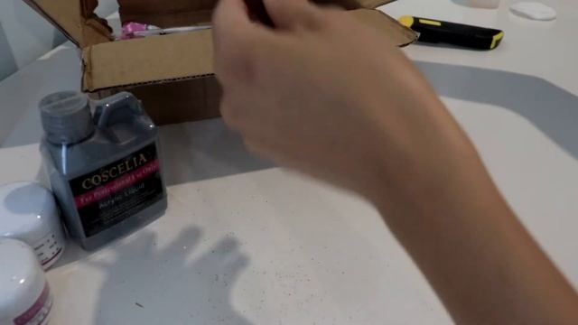 Набор для наращивания ногтей акрилом из Китая // Распаковка посылки с Aliexpress смотреть онлайн