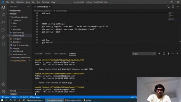 GitHub demo | working in team and using branches | team proCase