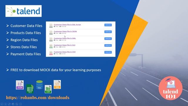 Input Data Files For Download For Talend - JSON, XML, XLS, CSV and SQL Scripts смотреть онлайн