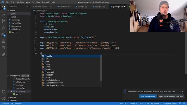 Python - Redbird - Repositories JSON смотреть онлайн