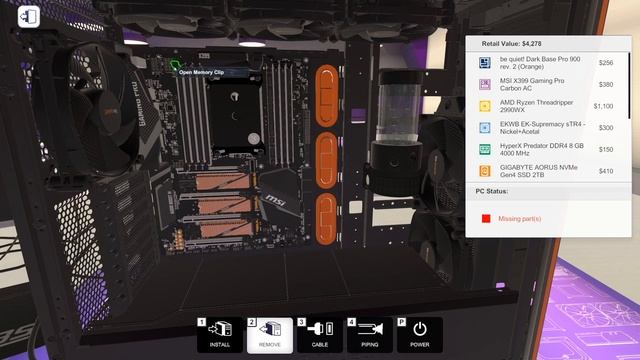 Building A Be Quiet! Black And Orange Watercooled PC (And Showing Your PCs) - PC Building Simulator смотреть онлайн
