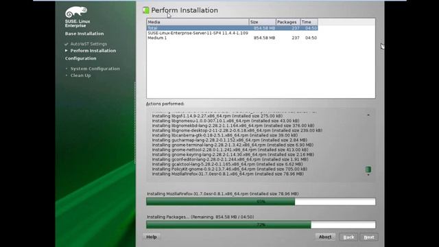 Instalación SUSE Linux Enterprise Server 11 SP4 смотреть онлайн