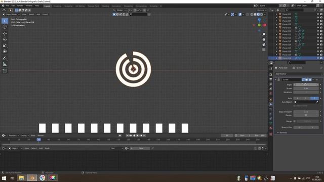 Инфографика в Blender 2.9 смотреть онлайн