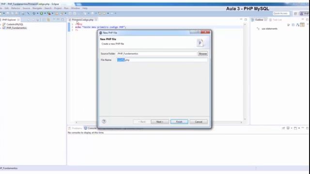 Curso PHP/MySQL para Iniciantes - Criando um projeto PHP no Eclipse; testando o primeiro código смотреть онлайн