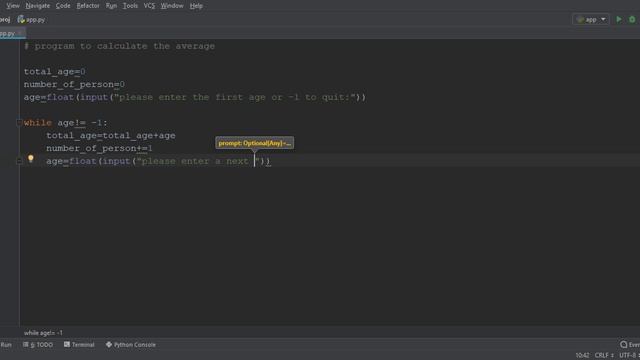 Take number from user and get the average using python смотреть онлайн