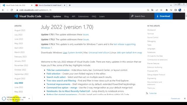 Как скачать и установить Visual Studio Code для Windows7 смотреть онлайн