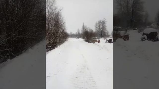 Самодельный вездеход по снегу. смотреть онлайн