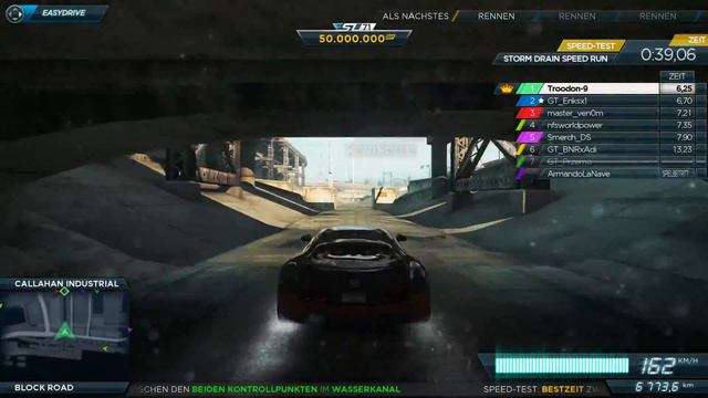Need for Speed Most Wanted 2012 - Storm Drain Speed Run World Record (5,93 sec) смотреть онлайн
