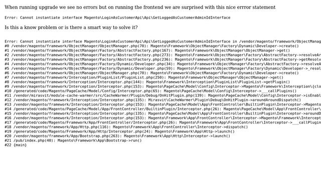 Upgrade M2.4.1 Error: Cannot instantiate interface... смотреть онлайн