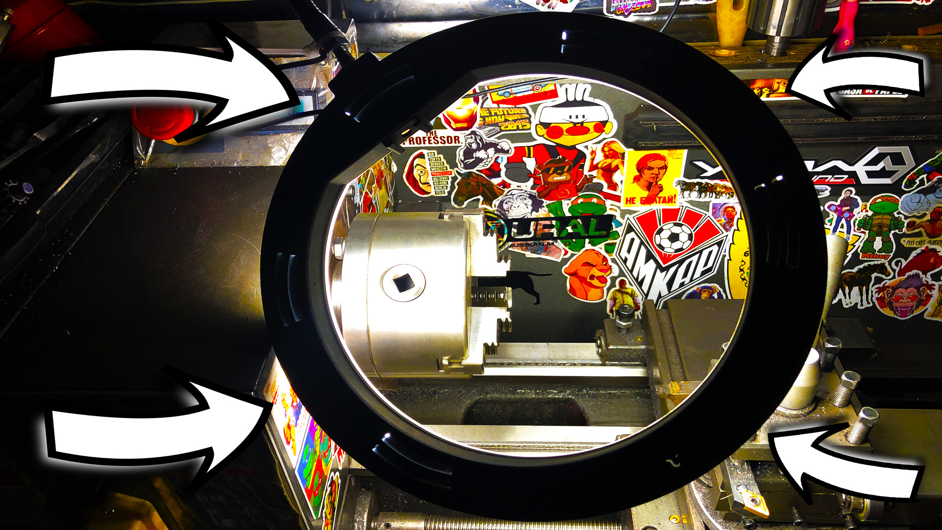 Освещение СВОИМИ РУКАМИ над токарным станком JET BD 10 VS смотреть онлайн