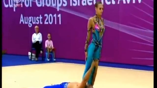 Katerina Pisetsky & Dmitry Brekhov ''acrobalance'' World Cup Israel 2011