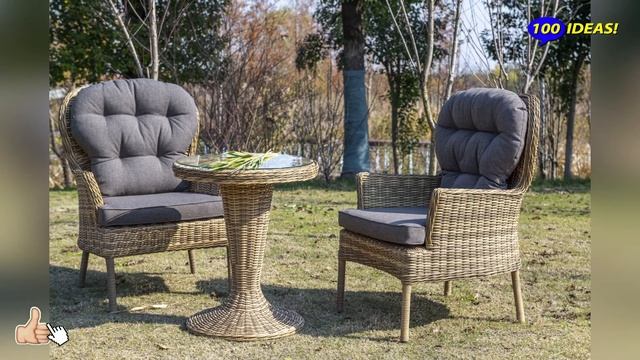 Beautiful garden and backyard ideas: outdoor wicker furniture (gazebo, swing, table, sofa, armchair смотреть онлайн