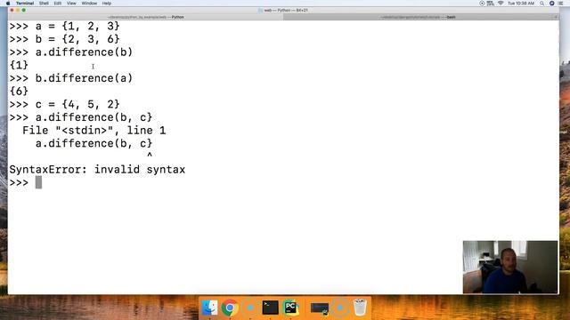Python 3.7: Find The Difference In A Set смотреть онлайн