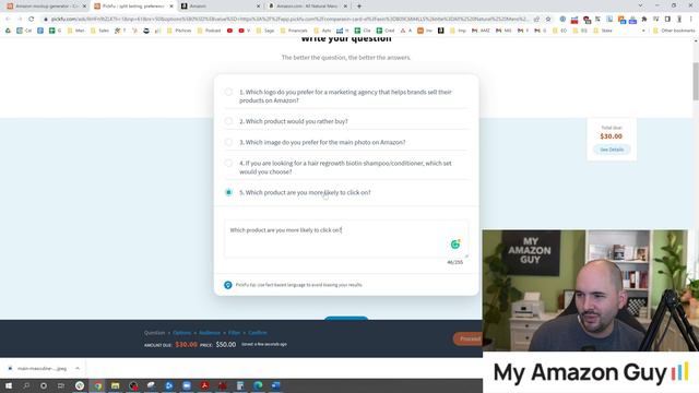 AB Testing on Amazon - NEW PickFu Mockup Generator смотреть онлайн