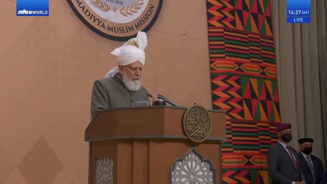 Завершающая сессия юбилейного съезда Мусульманской Ахмадийской Общины Ганы/Речь Халифа Ислама 24022 смотреть онлайн