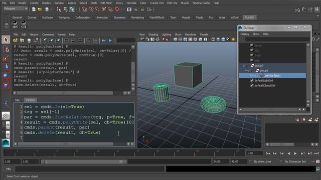 Python 2.7 скриптинг в MAYA - Урок 4 из 12 смотреть онлайн