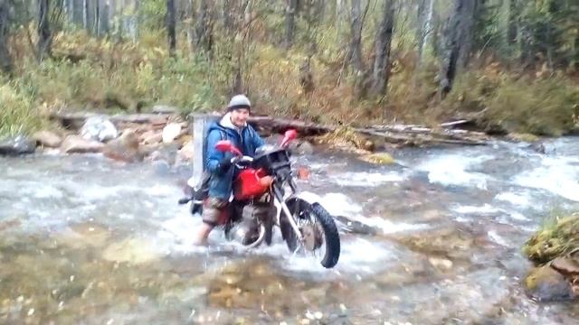 иж юпитер 5 бсз долбит через брод ручей "Верхняя веселая" республика Хакасия не получилось проехать смотреть онлайн