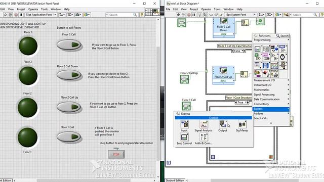 Labview - Programming a 3 Floor Elevator Using MyDAQ-MySTEM смотреть онлайн