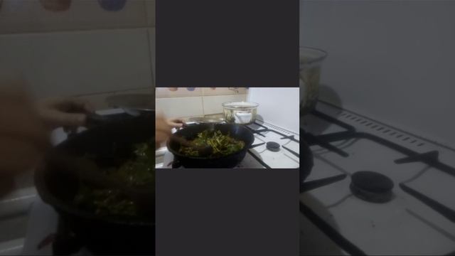 жареные листья винограда!!