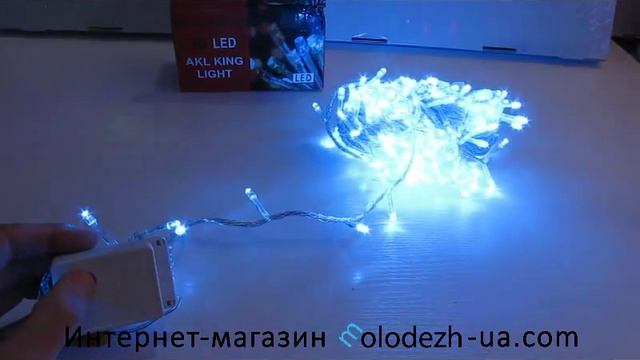 Гирлянда синий цвет 200 лампочек 5 метров смотреть онлайн