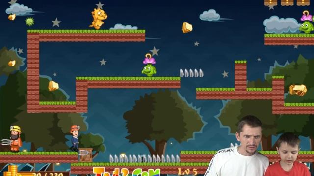 ДОБЫТЬ ЗОЛОТО любой ценой Голд Майнер Gold Miner мультик игра FPDGTV смотреть онлайн