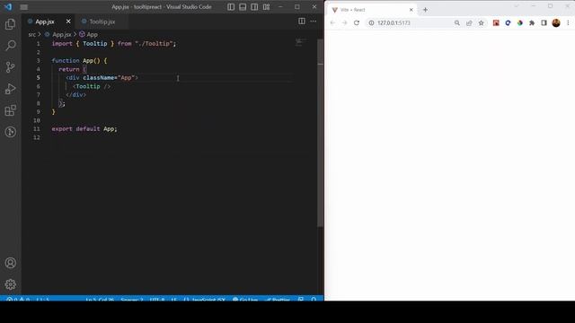 Create Tooltip in React JS from Scratch смотреть онлайн