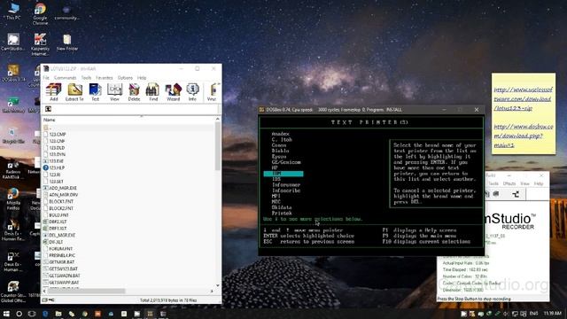 LOTUS 123 IN 2016 Windows 10 64bit Via DOSBOX смотреть онлайн