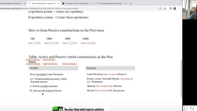 Active and Passive Voices in Russian, Past Tense | Lesson 58 смотреть онлайн