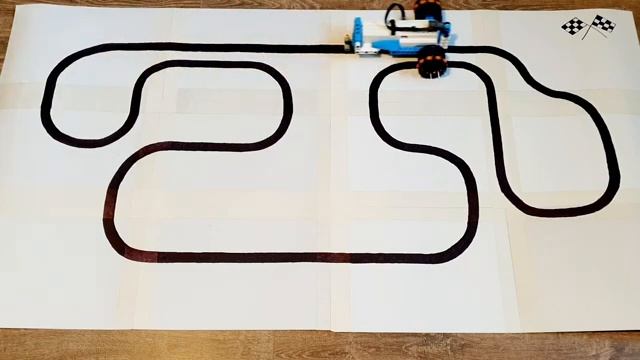 Робот-следопыт на базе LEGO Boost/Line following robot based on LEGO Boost смотреть онлайн