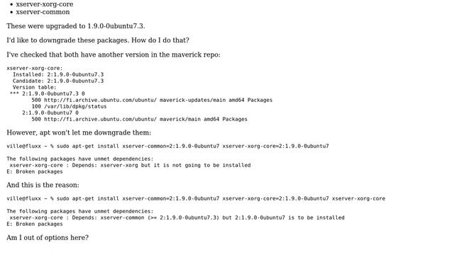 Ubuntu: How can I roll back xserver-xorg-core and xserver-common? (2 Solutions!!) смотреть онлайн
