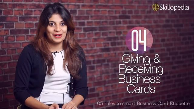 5 rules to smart business card etiquette - Personality Development Video смотреть онлайн