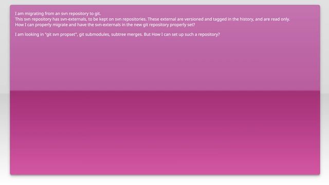 Migrate from svn to git keeping svn-externals смотреть онлайн