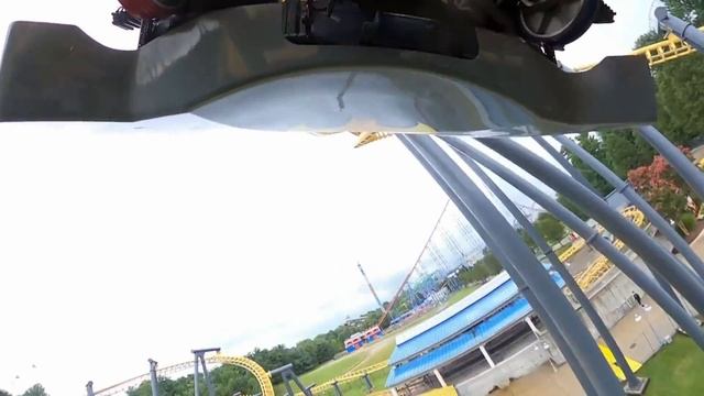 BATWING POV - Six Flags America Roller Coaster смотреть онлайн